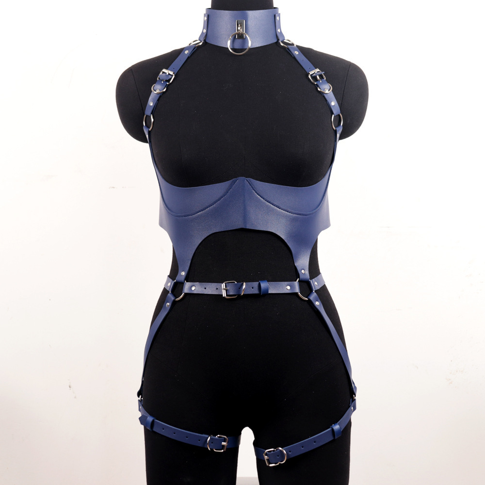 Garter Belt Set - Ensemble de harnais en cuir pour