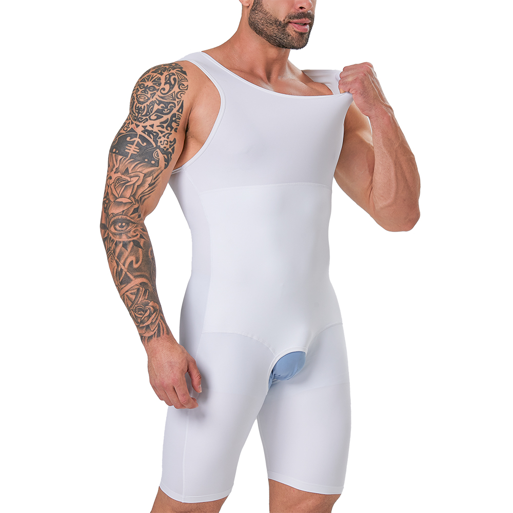Shapewear Bodysuit Firm - Sous-vêtements modelants complets pour hommes, Body