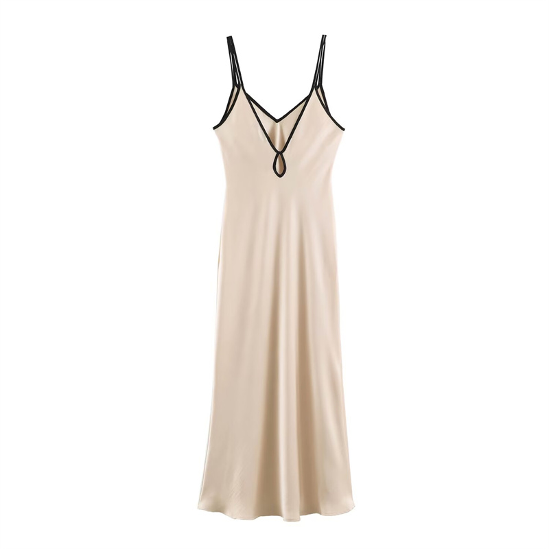 Slip Dress Satin - Robe longue élégante et gracieuse pour