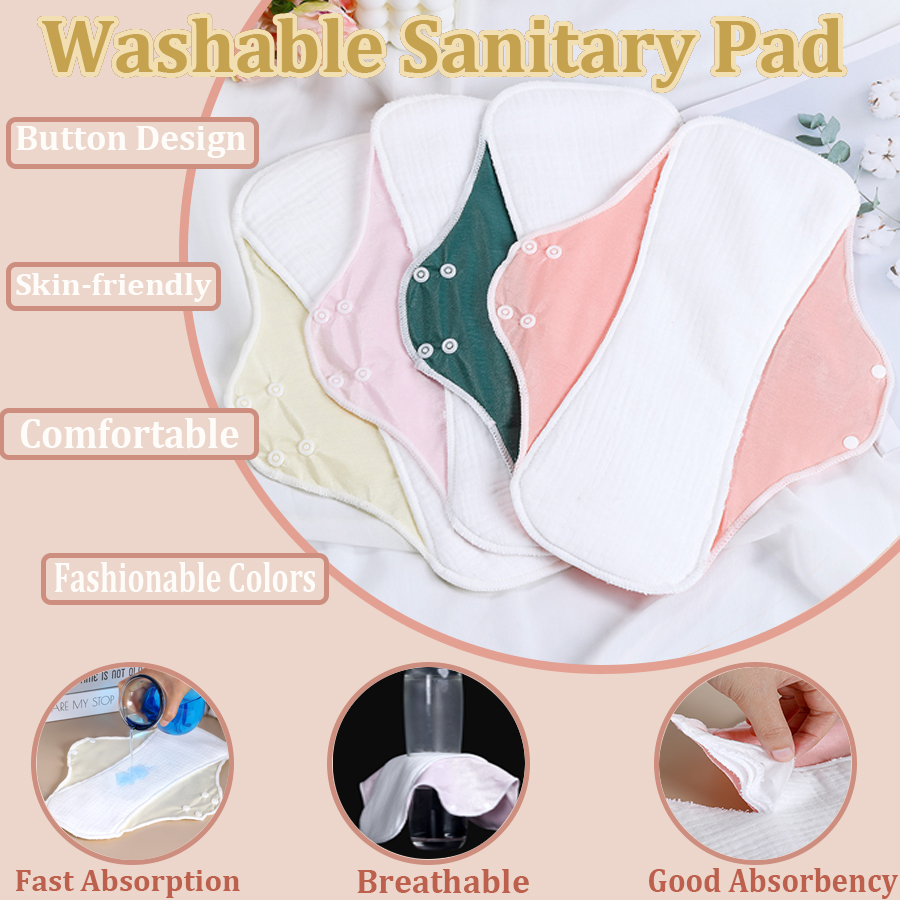 Period Panty Absorbent - Serviettes hygiéniques lavables pour femmes, 1