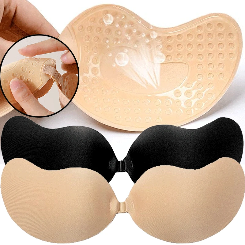 Push Up Bra Padded - Coussinets adhésifs réutilisables pour les mamelons,
