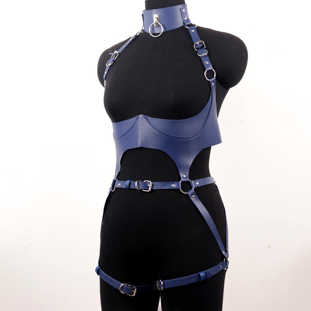 Ensemble de harnais en cuir po - Garter Belt Set avis et prix