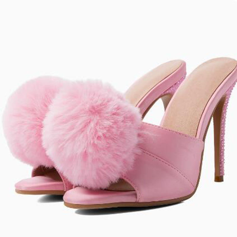 Mules à talons hauts en satin  - Slip Dress Satin avis et prix