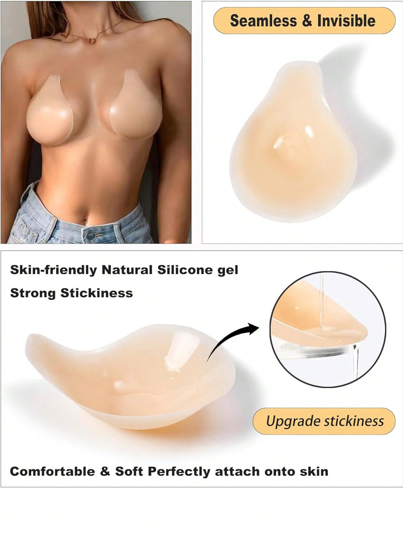 1 paire de cache-tétons adhési - Nipple Cover Pasties avis et prix