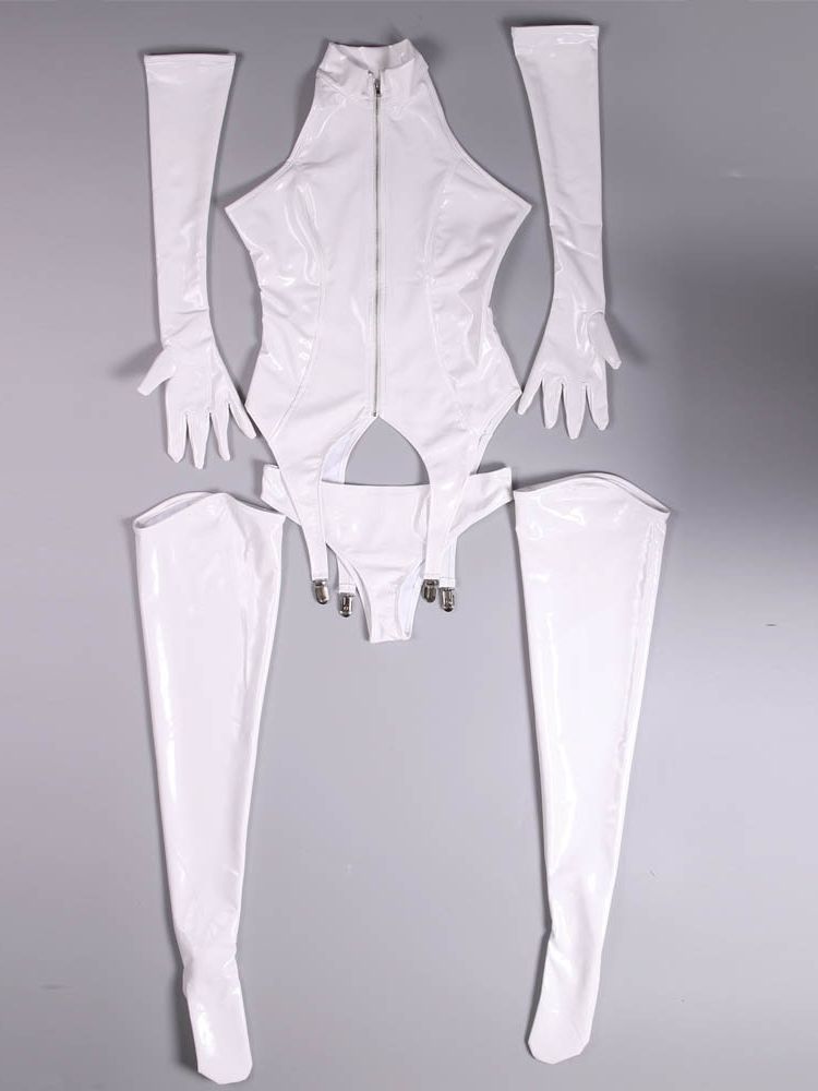 Tenue de cosplay en cuir PU br - Garter Belt Set avis et prix