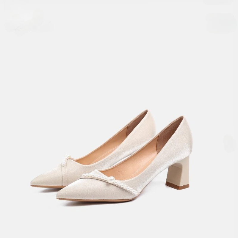 Escarpins élégants à talons ca - Slip Dress Satin avis et prix