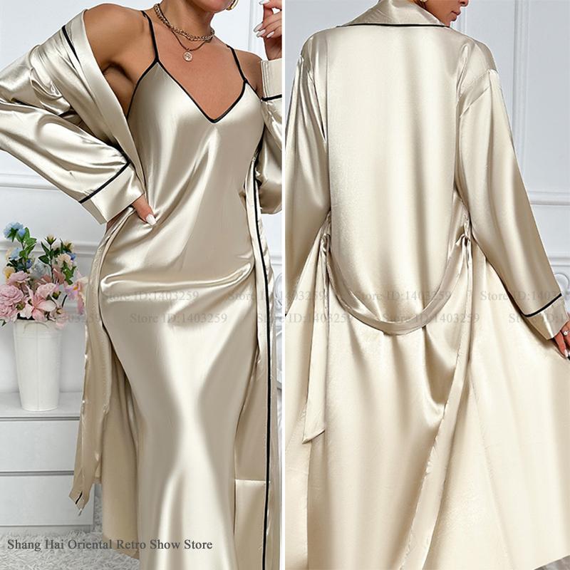 Sexy longue Twinset Robe ensem - Robe Silk Women avis et prix