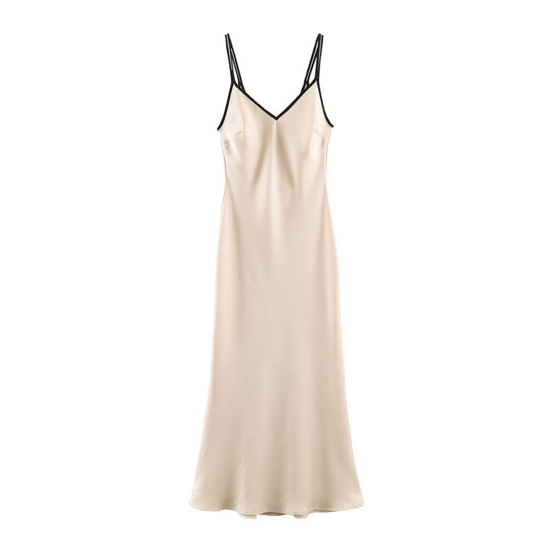 Robe longue élégante et gracie - Slip Dress Satin avis et prix