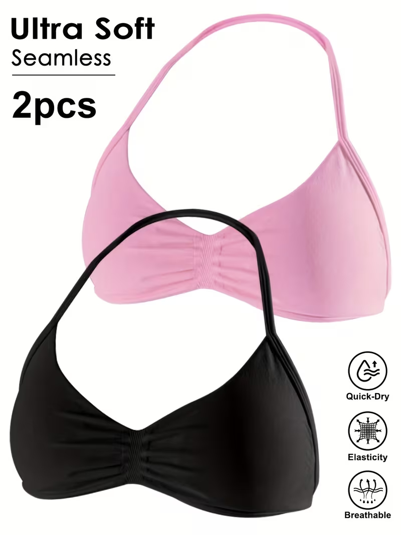 Lot de 2 débardeurs de sport s - Push Up Bra Padded avis et prix