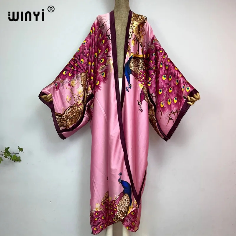 WINYI 2022 Robe Kimono Kaftan  - Robe Silk Women avis et prix