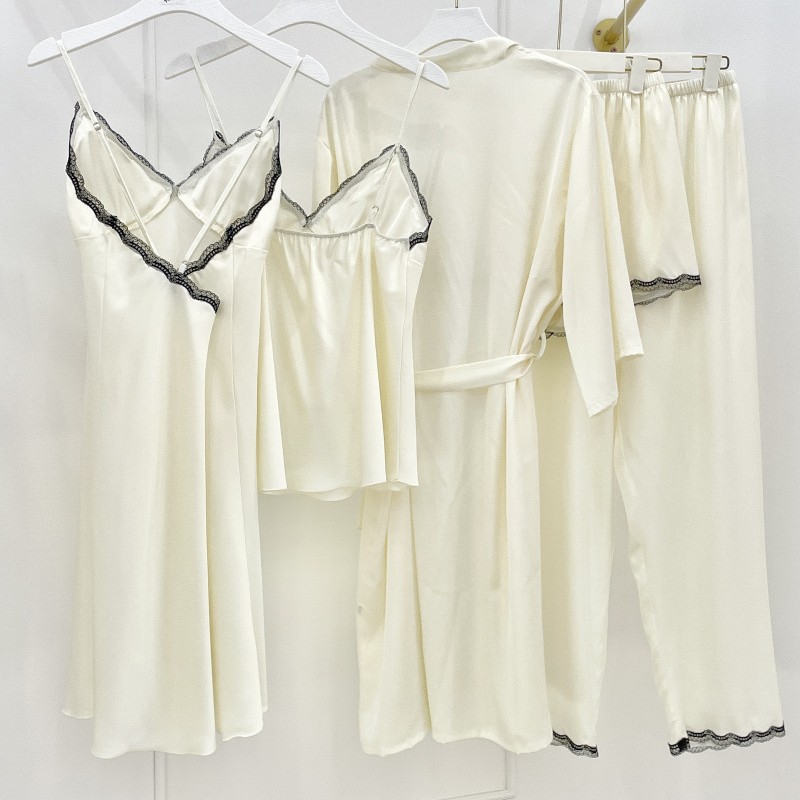 Ensemble de pyjama cinq pièces - Robe Silk Women avis et prix