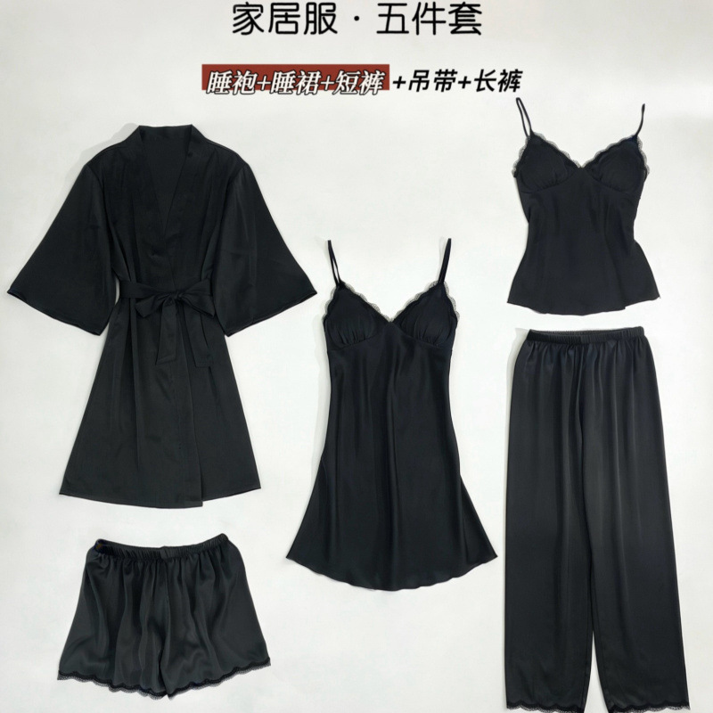 Ensemble de pyjama cinq pièces - Robe Silk Women avis et prix